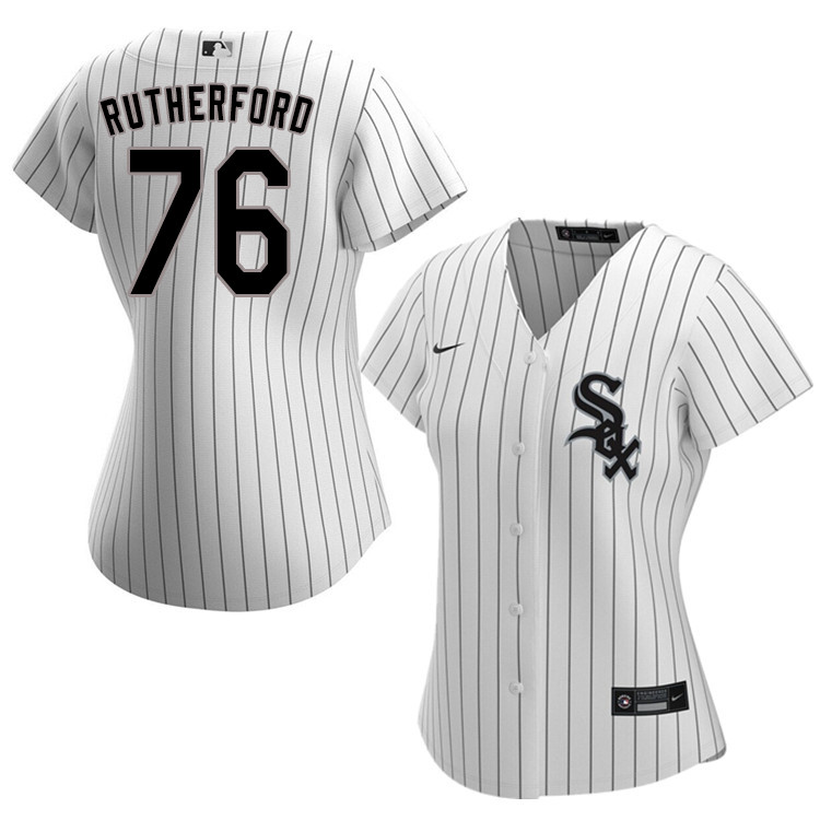 Nike Women #76 Blake Rutherford Chicago White Sox Baseball Jerseys Sale-White